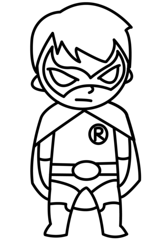 Chibi Robin Coloring Page